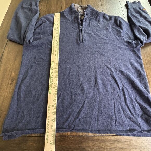 The North Face Wool Blend Pullover Sweater Quarter Zip Soft Knit Casual XL - Picture 4 of 8